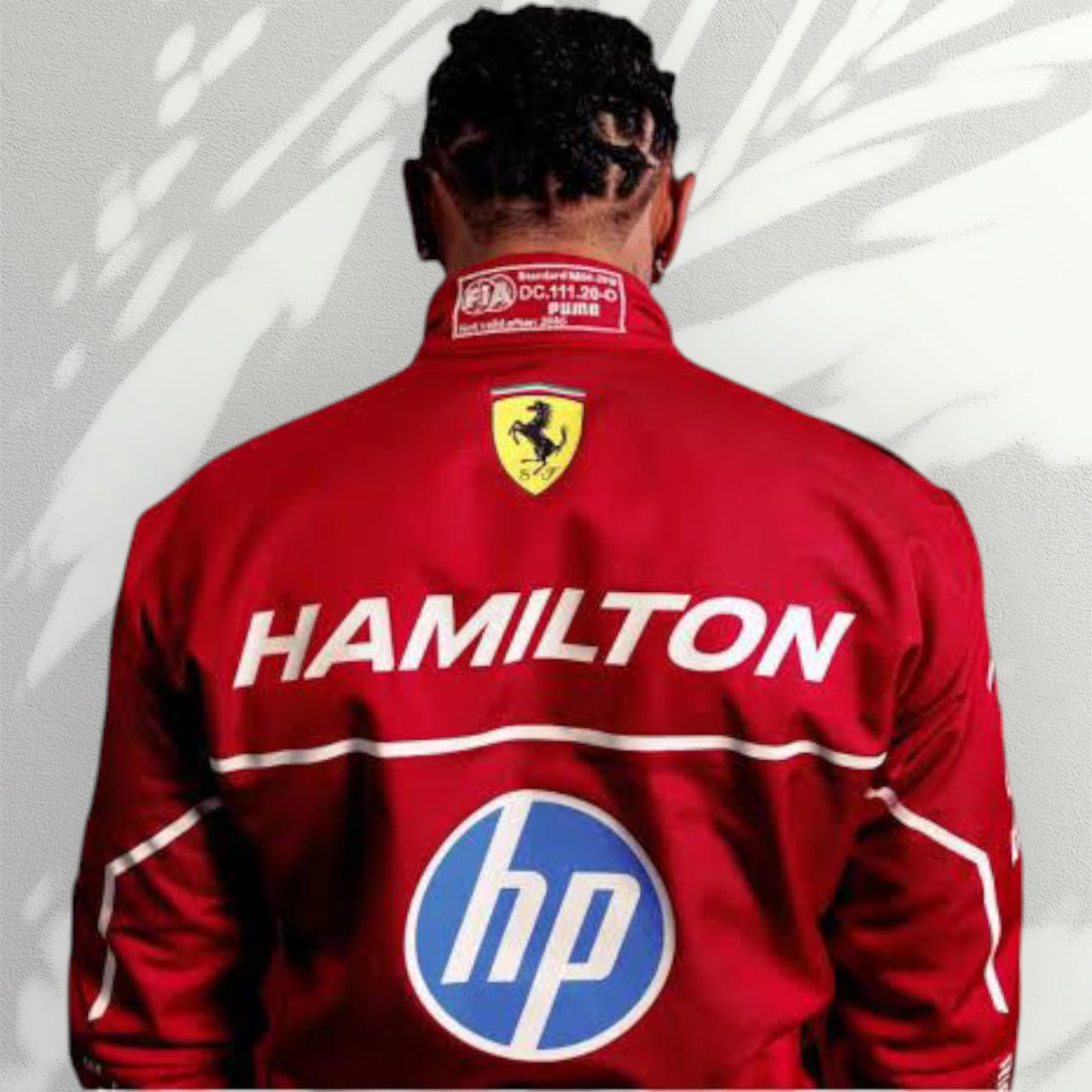 2025 Lewis Hamilton Ferrari F1 Racing Suit Replica