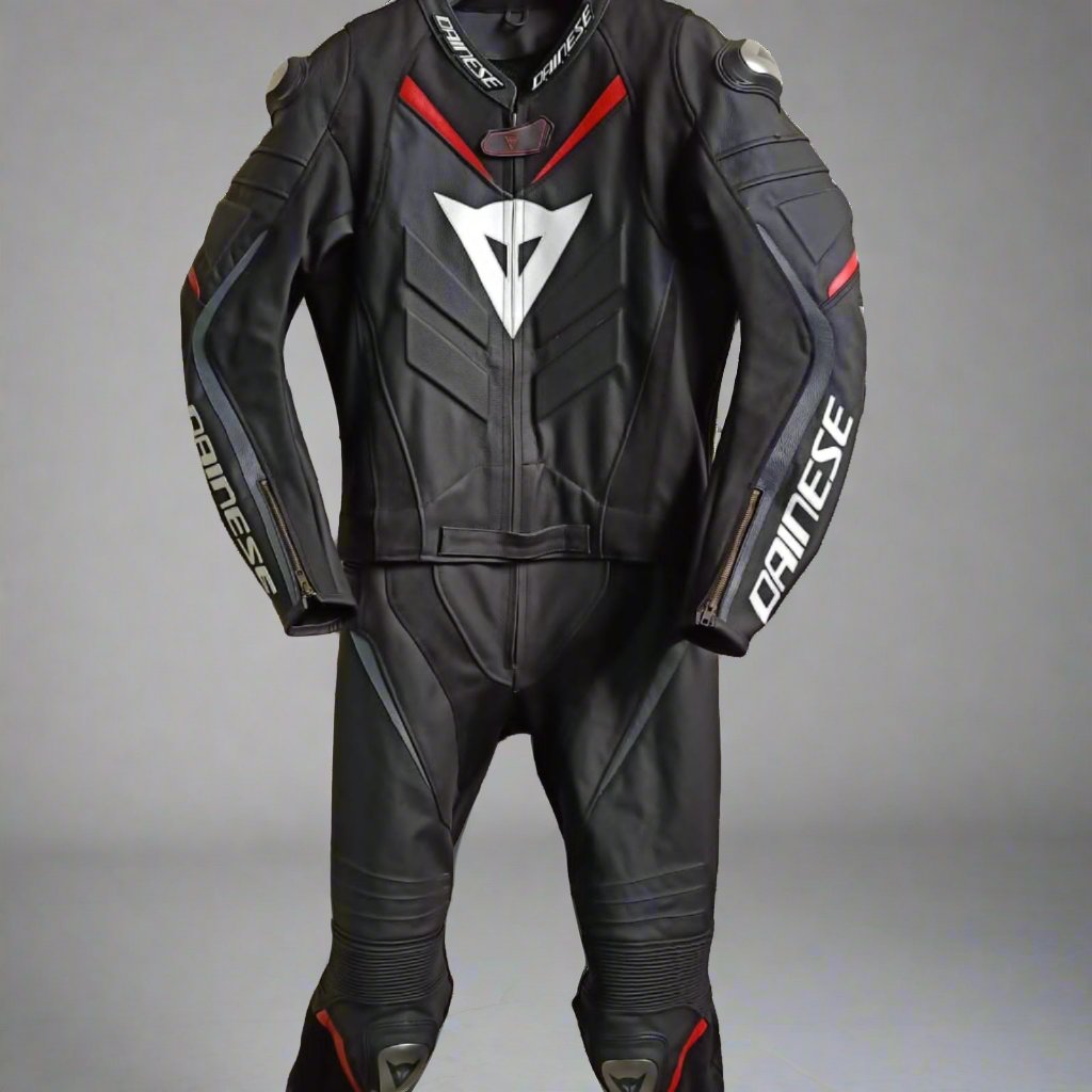 Limited offer super speed d1 motorcycle leather suit two piece / metal d1 gloves