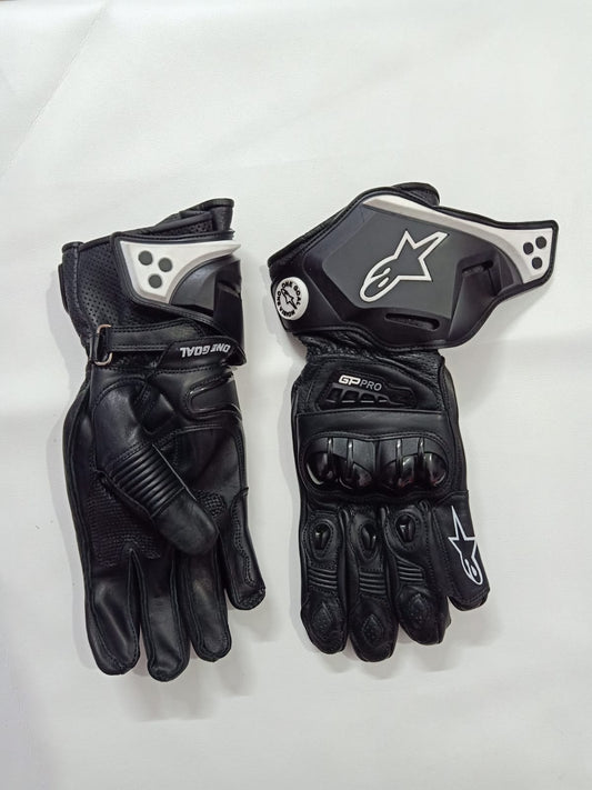 Damoto GP Pro Tech Air Leather Gloves Black/White