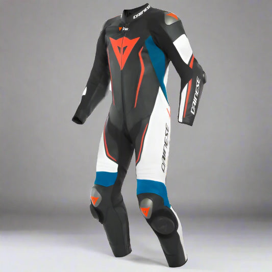 GRS 077 MotoGP Misano Motorcycle Motorbike Leather Suit One Pc